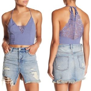 Free People Century Brami Lace Longline Bralette